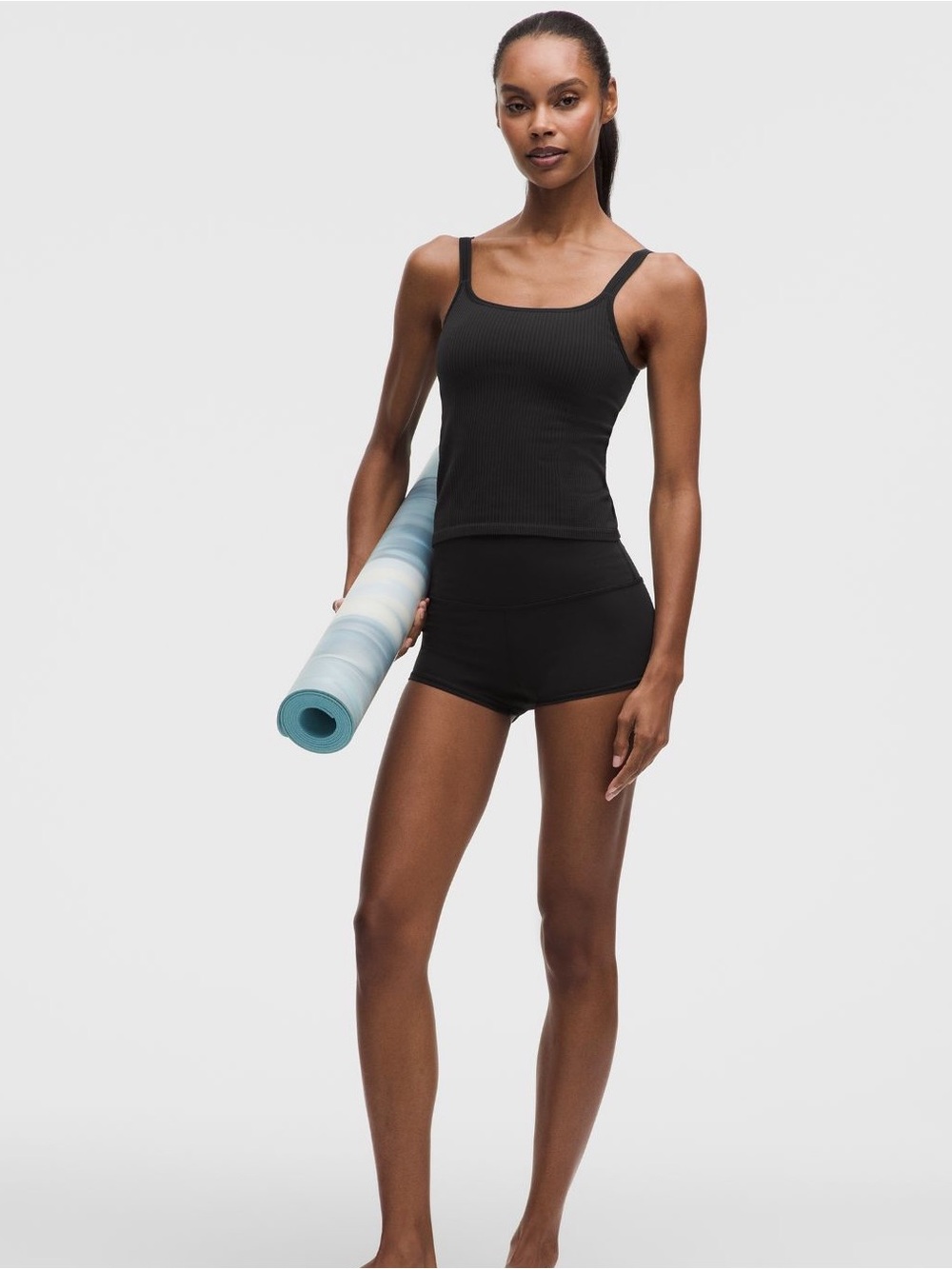 Lululemon Ebb to Street Scoop-Neck Cropped Tank Top Light Support, size 10 - Picture 2 of 7